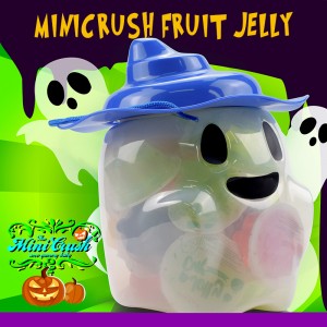 Halloween ghost jar mini fruit jelly cup candy pudding