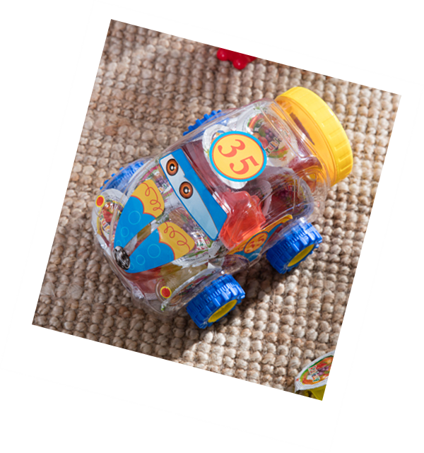 MiniCrush fruit juice jelly candy in toy car jar (2)